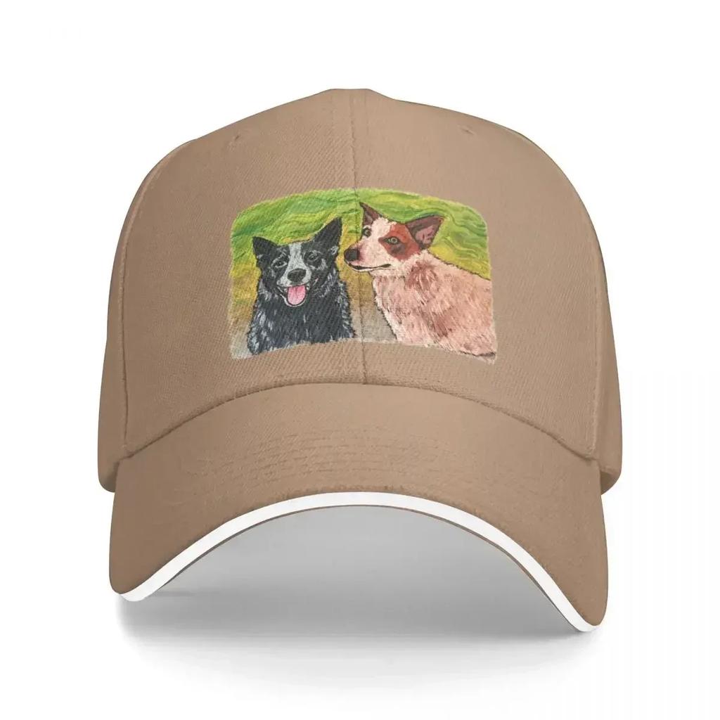 One Heeler, Two Heeler, Red Heeler, Blue Heeler Baseball Cap Visor Hat Beach Baseball Men Women's