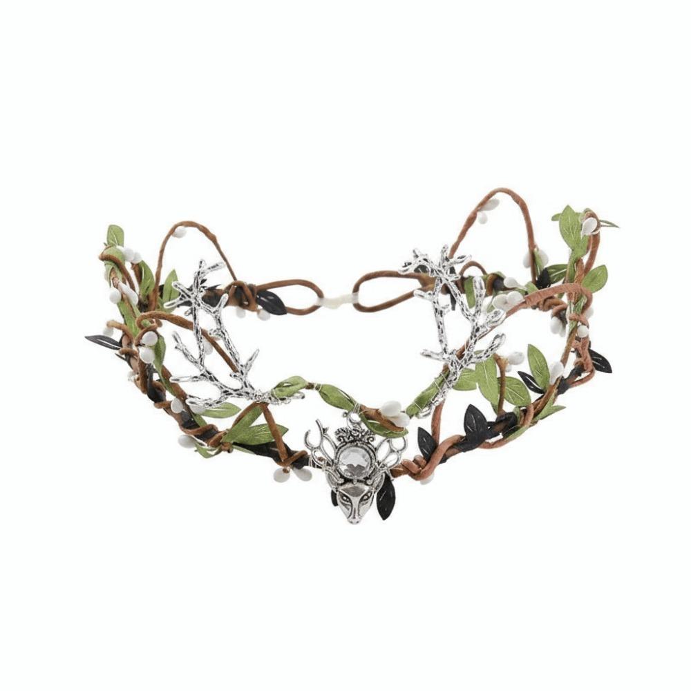 Rhinestone Decorated Fairy Tiara Twig Branch Design Fairy Headpiece Woodland Elven Crown For Women