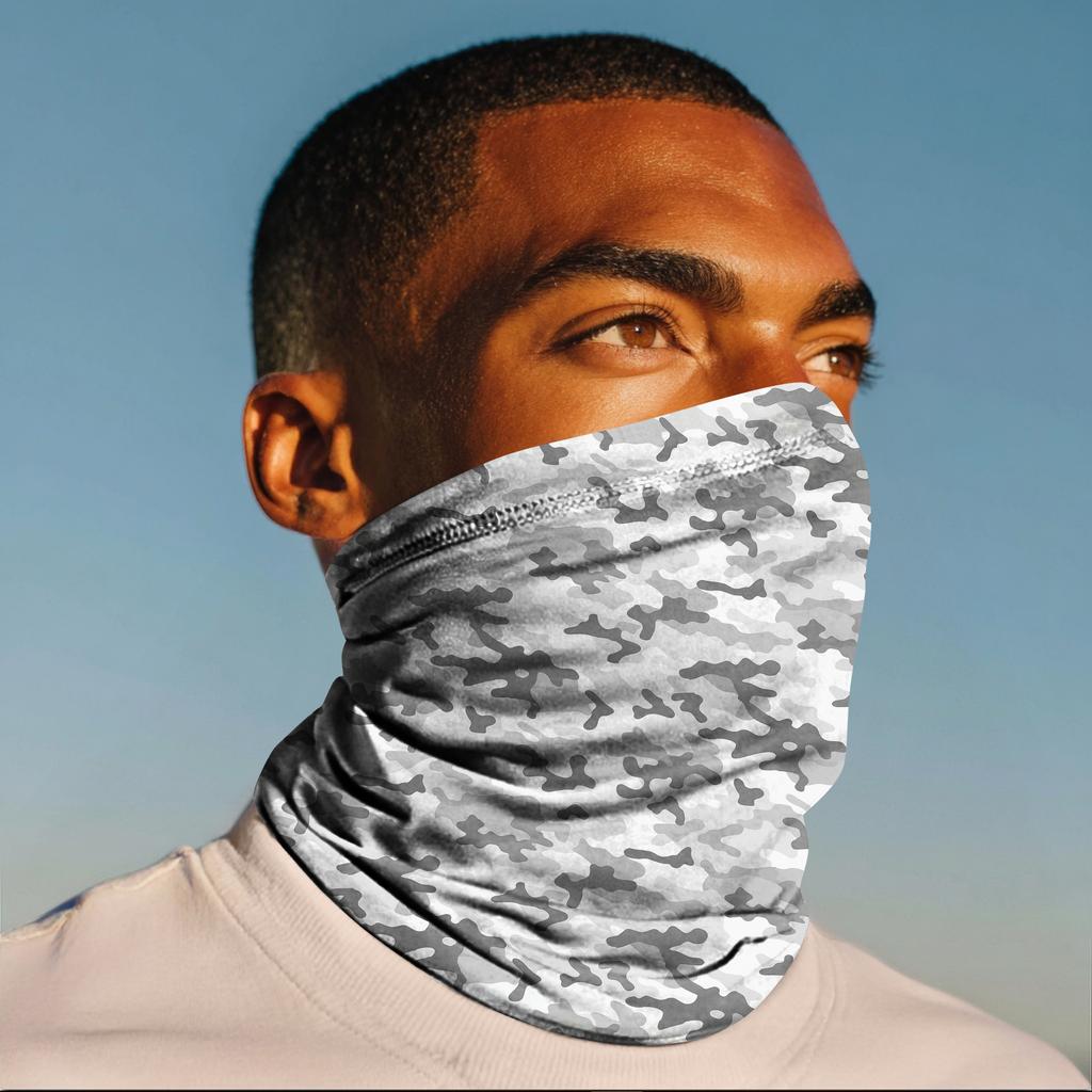 Lightweight Breathable Neck Gaiter Face Covering Multifunctional Seamless Headwear for Outdoor Activities Running Cycling Hiking Fishing