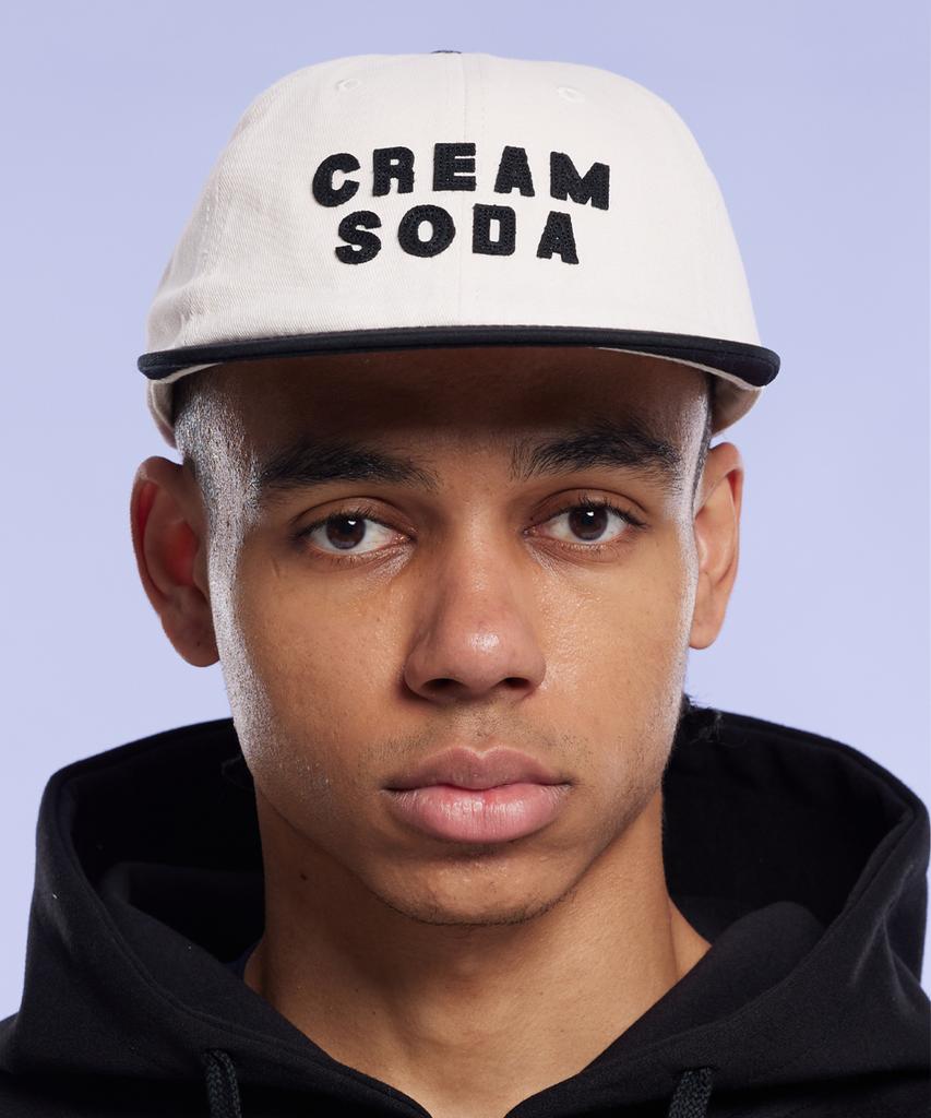 CREAM SODA LAB Applique Panel Ball Cap Black