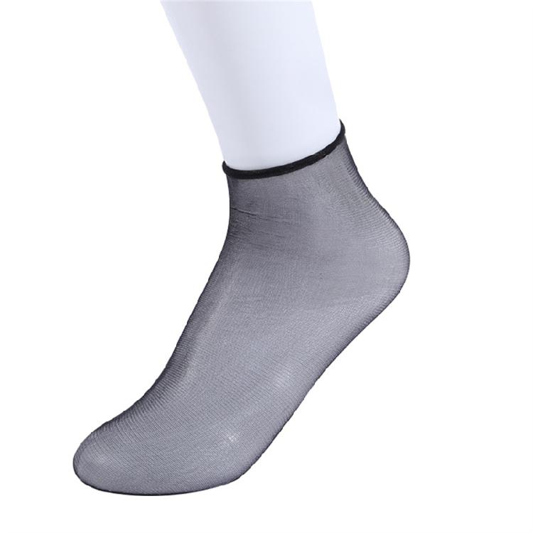 Casual Women Transparent Elastic Crystal Silk Sock Nylon Ladies Summer Stocking