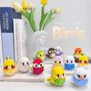 12PCS/ Set Cute Bird Brick Series Building Blocks Micro Block Parrot Anri Sparrow Birds Miniature Toys for Girls Children Gifts