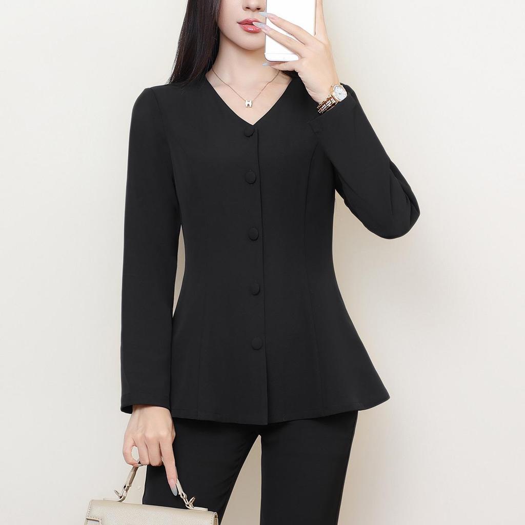 Übergröße Damen Formaler Anzug Jacke & Top Set - 2023 Frühling/Herbst Kollektion