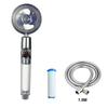 VILOYI Shower Head Water Saving High Pressure Handheld Turbo Propeller Showerhead Adjustable Water Flow Bathroom Filter Nozzle