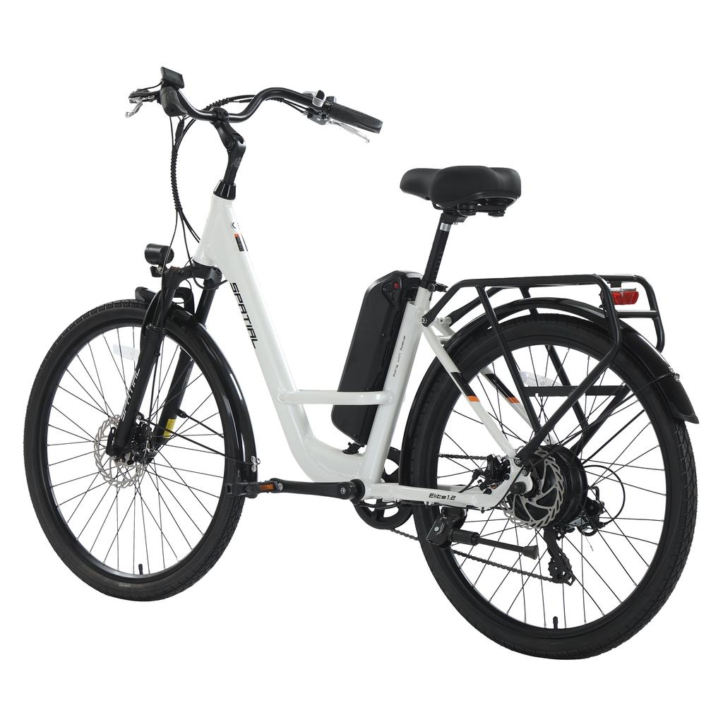 SPATIAL Elite Dames Multi-Terrain Elektrische Fiets Met Kinderzitje 250W Motor 36V13AH Batterij 26 Inch Wegbanden Elektrische Fiets Buiten Rijden E-Bike