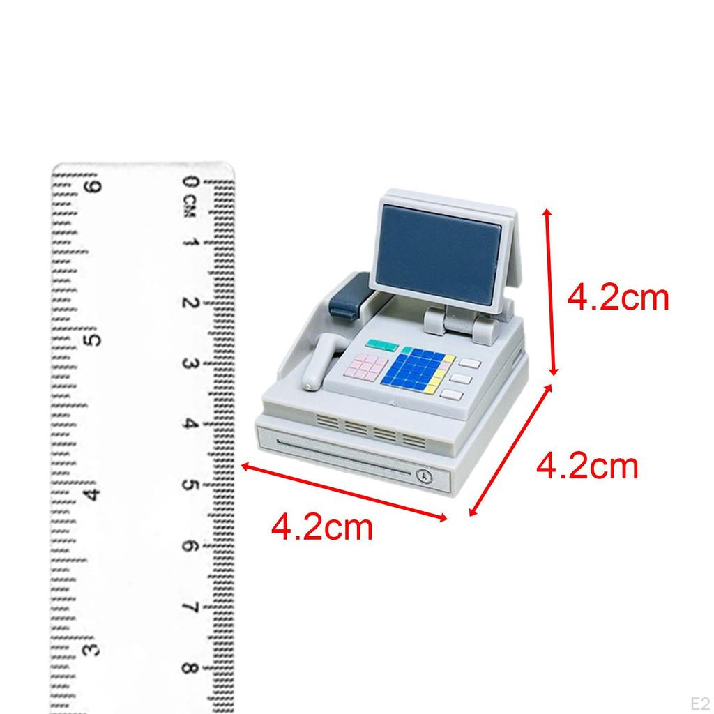 1/12 Scale Miniature Register Shop Accessories Ornaments Scenery Supplies Dollhouse Furniture for