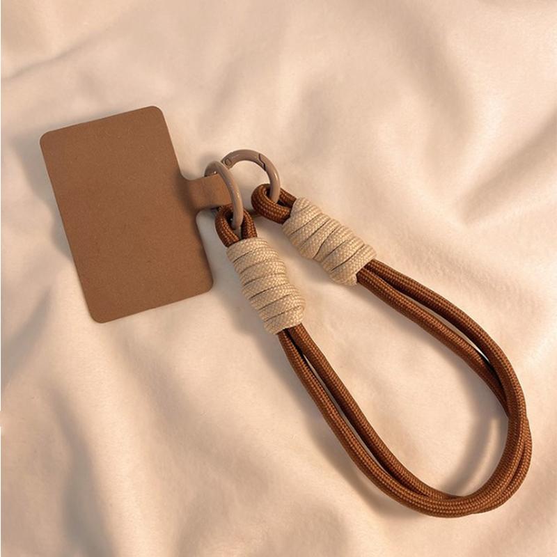 Mobile Phone Lanyard Hanging Decoration Can Be Carried Twist Rope Anti-Loss Pendant Strong Wrist Short Straps