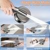 Handgehaltener Druck-Duschkopf, Vier Duschmodi, Ionisator, Ein/Aus-Schalter, Filter-Massagegerät mit Schlauch & Verstellbarem Halter, Nur zur Duschverwendung