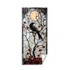Halloween Crow Window Stickers Non Adhesive Window Flowers PVC Static Transparent Film Glass Stickers