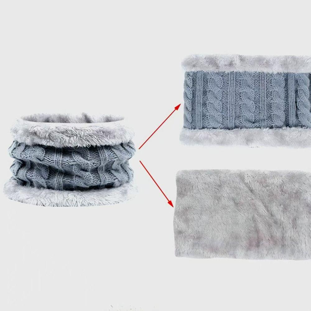 Warm Thicken Baby Hat Scarf Gloves Set Windproof Pompom Knitted Hats Toddler Bonnet  1-5 Years