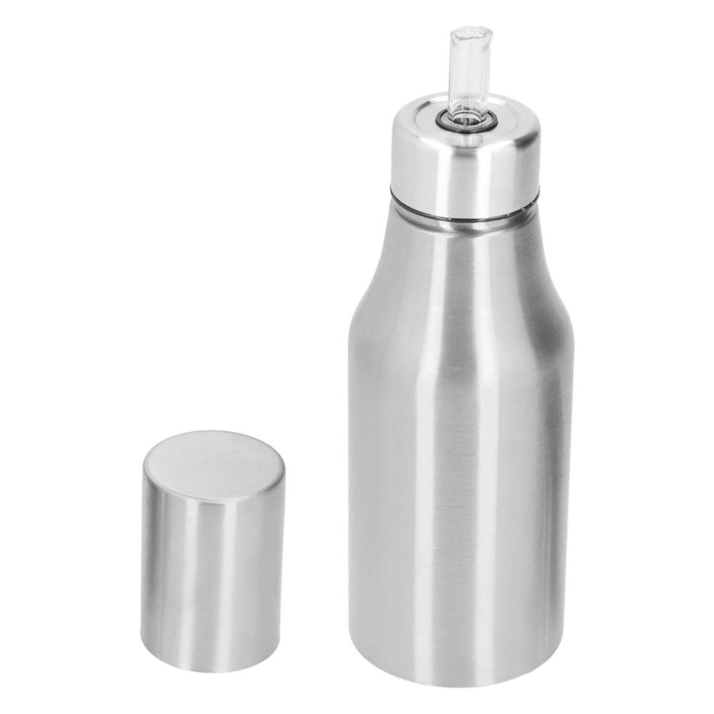 500ml Capaciteit Olijfolie Decanteerfles 304 Roestvrij Staal Olie Karaf Dispenser Keuken