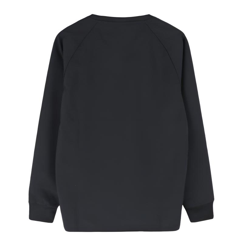 Adidas Originals Letter Logo Printed Crew Neck Pullover Long Sleeve Sweatshirt Men Sweatshirt Black DX3860