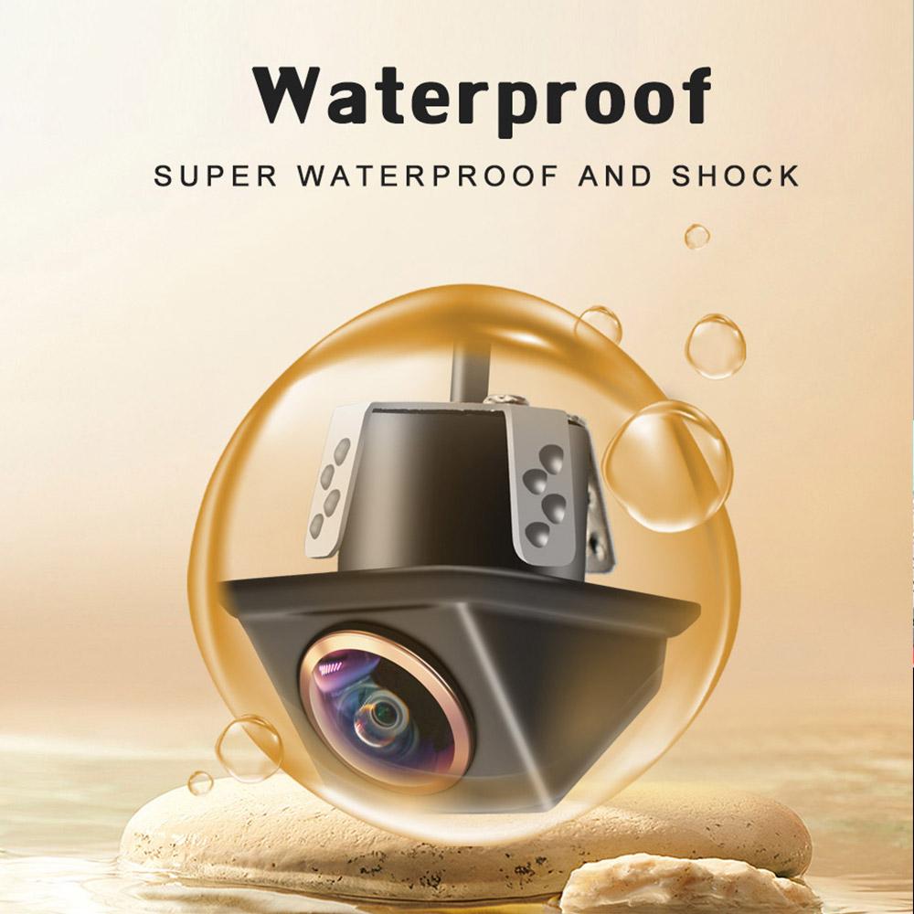 4K 180 Degree Wide Angle Car Universal Reverse Rear View Camera Color Image Video Night Vision Auto Backup Waterproof Camera 12V