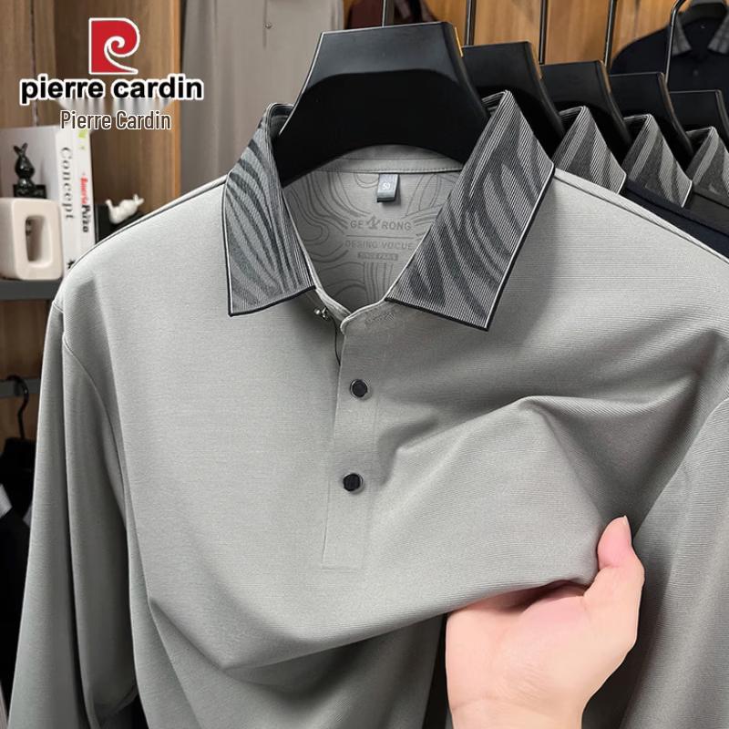Pierre Cardin 2026 Men's Long-Sleeve Polo T-Shirt