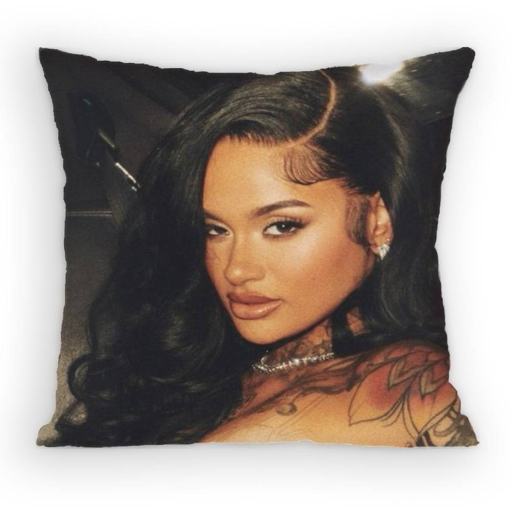 Kkehlani Singer Pillow Case Antidustmite Pillowcase Invisible zipper silky short plush Sofa cushion cover