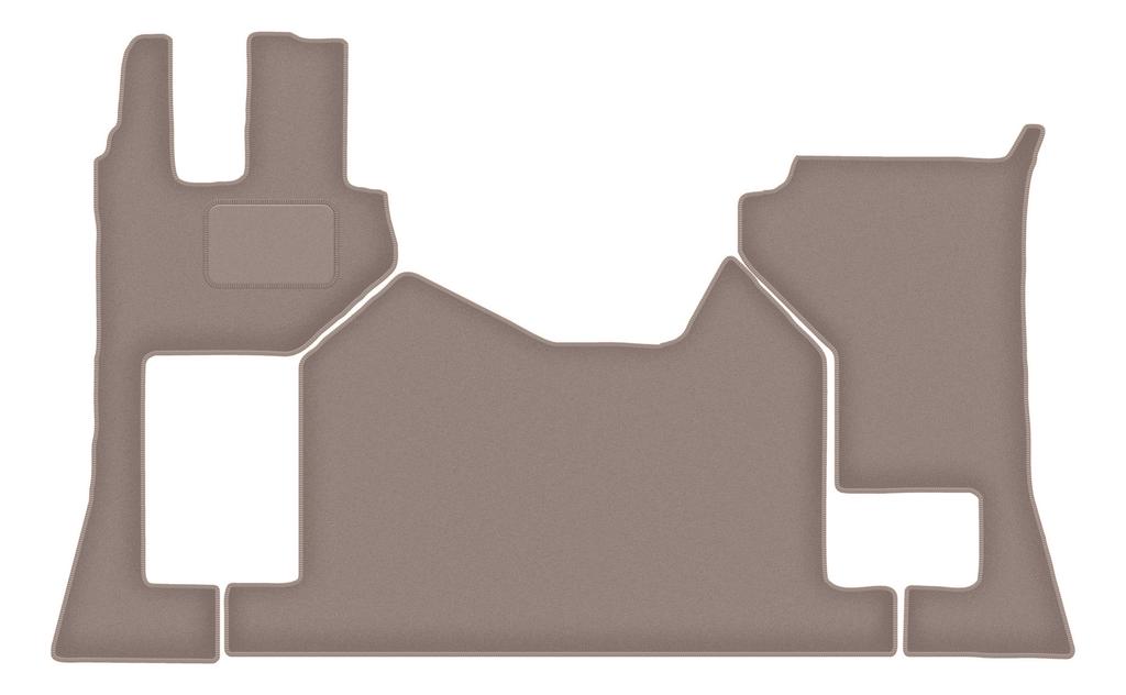 Tappetini anteriori beige per: Camion Mercedes Actros MP5 (2019-)