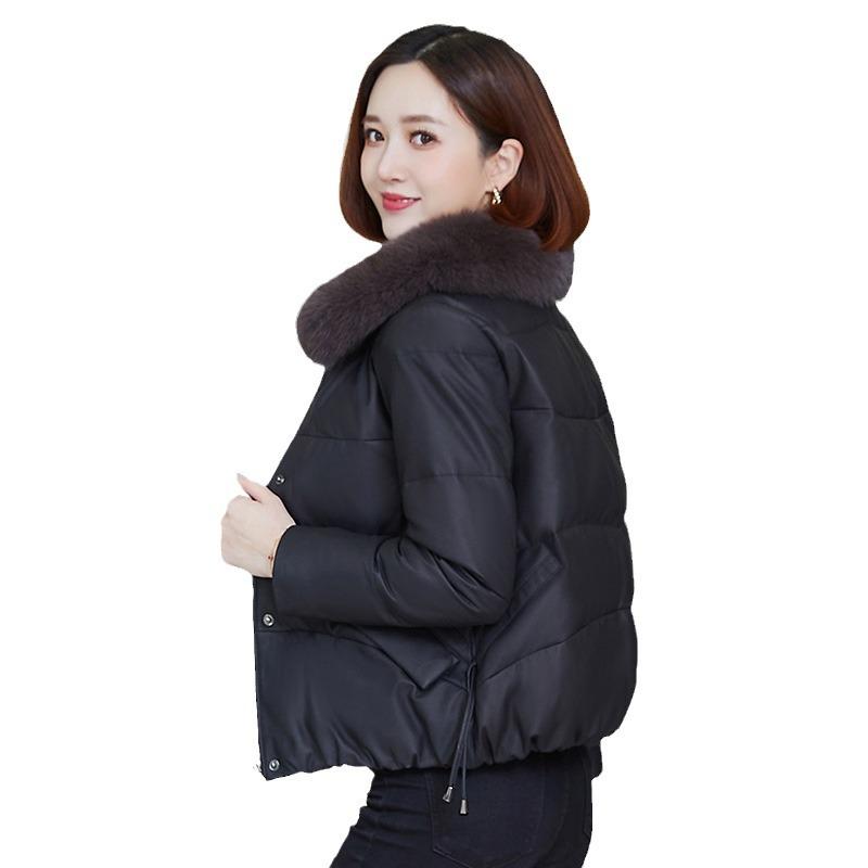 Genuine leather down jacket women's short new style winter women's small thickened sheepskin fur coat