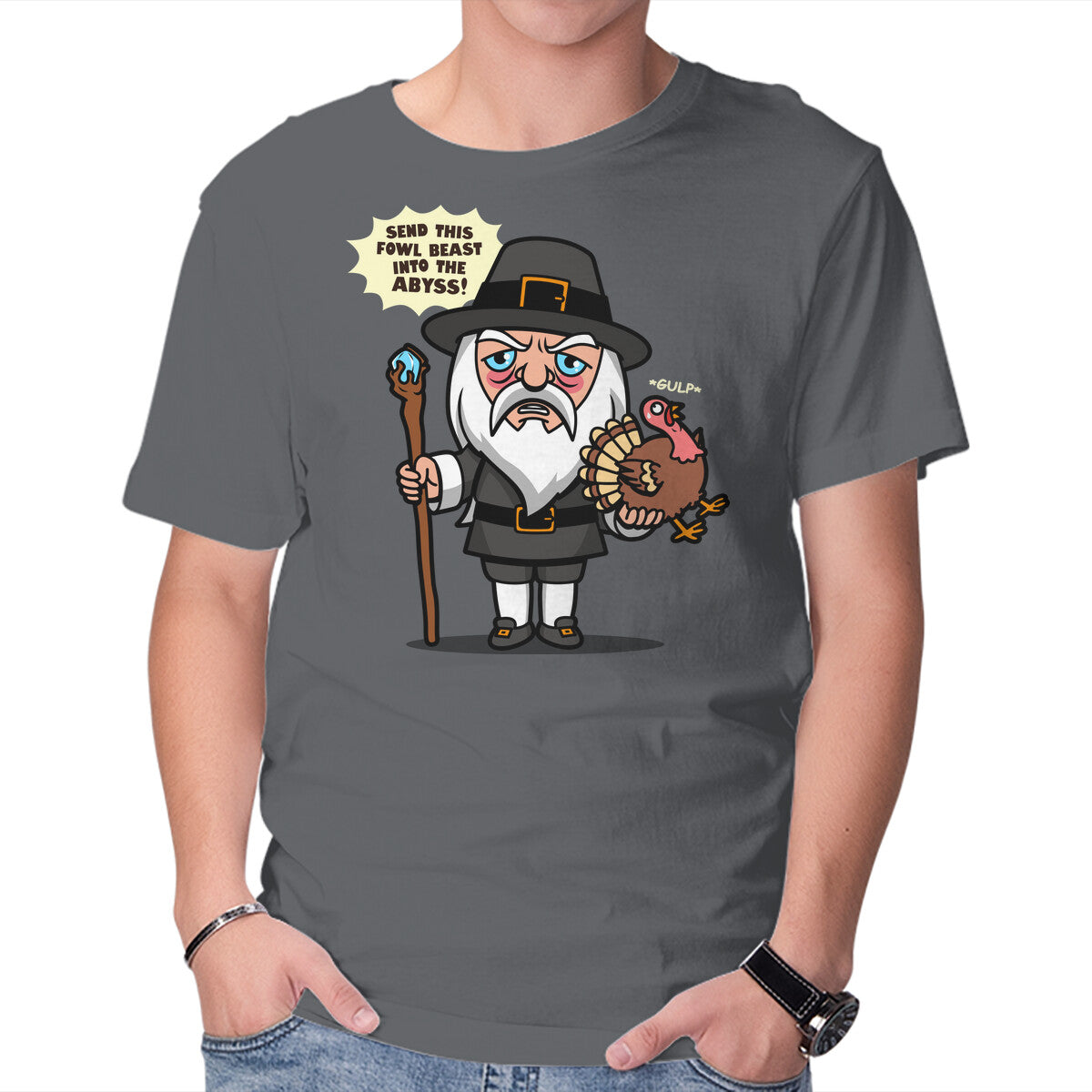 Unisex Crew Neck T-Shirt Fowl Beast Graphic Short Sleeve Casual Tee S