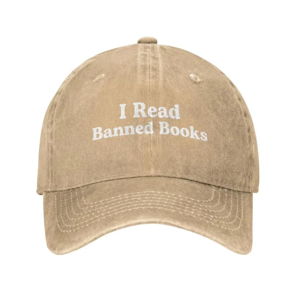 I Read Banned Books Hat Men Dad Hats Cute Cap For Man Women Basketball Caps