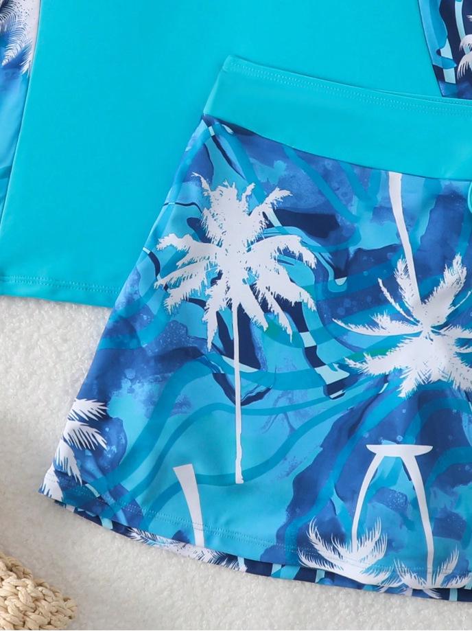 2026 Women's Tankini: High-Waisted Skirted Two-Piece Swimwear