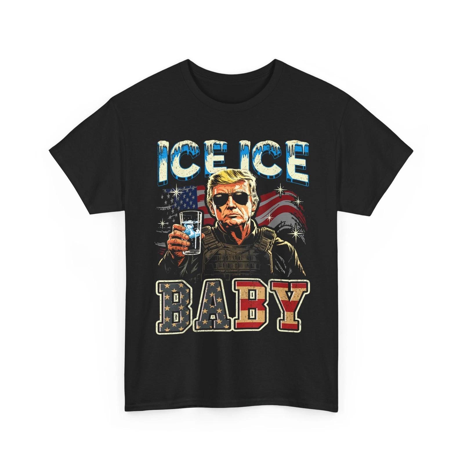 Vintage Ice Baby Funny Trump T-Shirt S