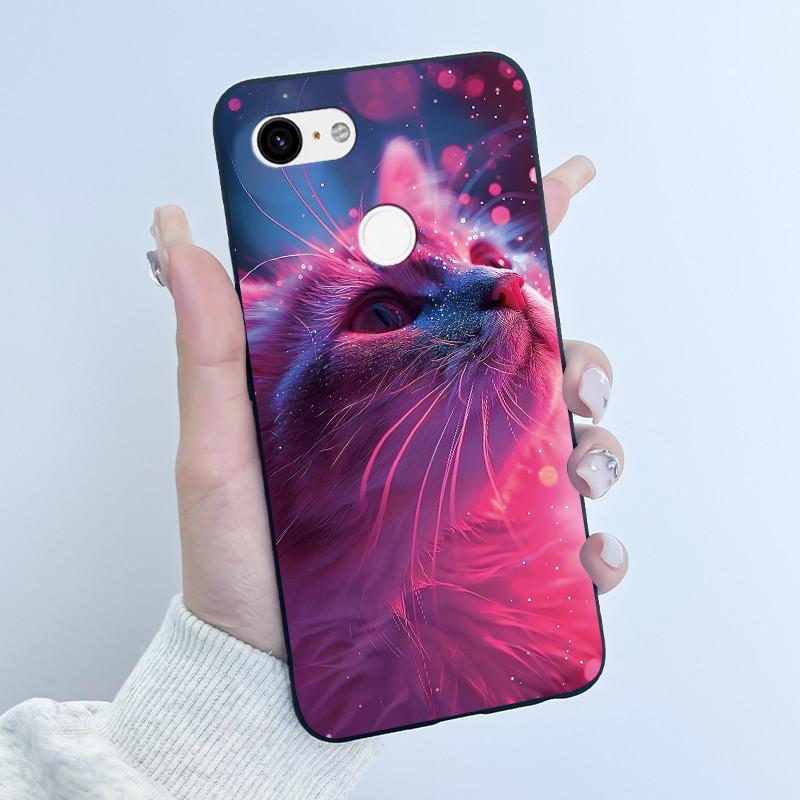 Husă Drăguță Pentru Google Pixel 3/Pixel 3XL Carcasă Imprimată Funda Pentru Google Pixel 3A XL Coque Husă Protectoare Carcasă Moale din Silicon