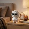 3D Printed Lion Funny Figurine Statue with Cool Lion Sunglasses Collectible Desktop