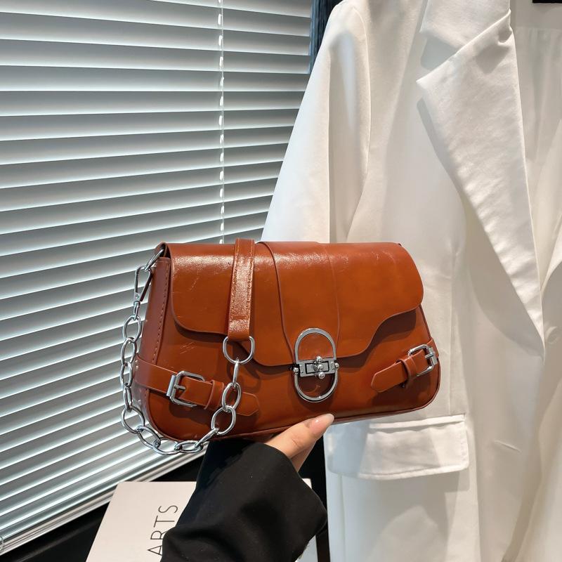 Niche Bag Women's 2025 New Armpit Bag Maillard Retro Shoulder Bag High-end Fashion Commuter Messenger Bag