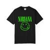 Nirvana Smiley Logo T-shirt | Neon Green Band Tee