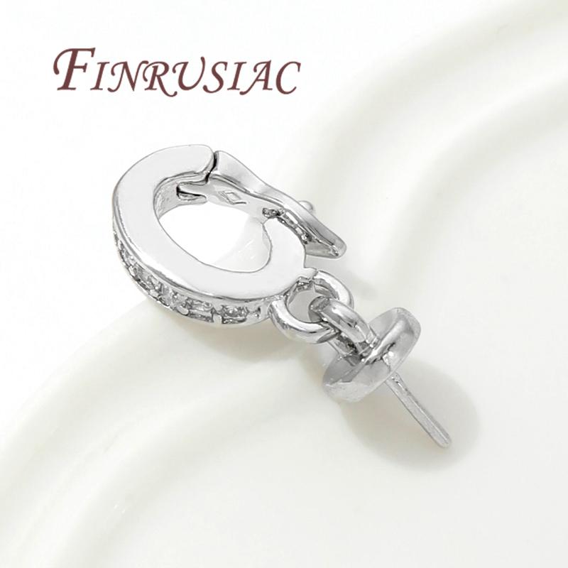 18K Gold Plated Charms Pendants Clasps with Pearl Pendant Mounting,Connectors For Jewelry,DIY Necklace Accessories