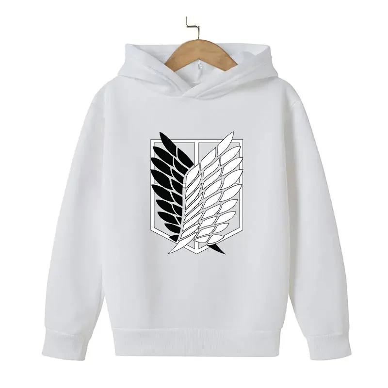Attack Titan Print Boys and Girls Spring and Autumn Hooded Sweatshirt