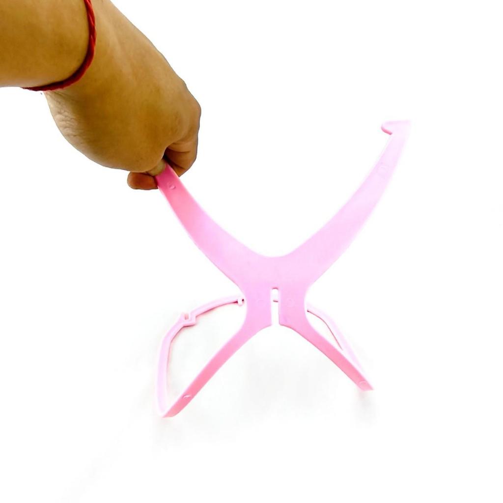 Detachable Black Folding Plastic Wig Stand Accessories