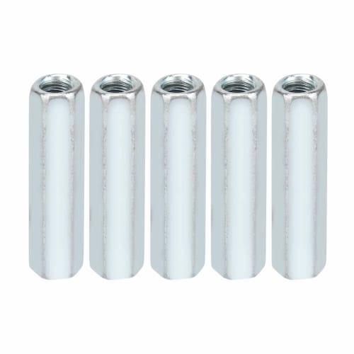 M6 Nuts, Coupling Nuts, 5-Piece Set, M6*40 Long Rod Nuts, Hex Sleeve Nut Standoffs, Threaded Fasteners