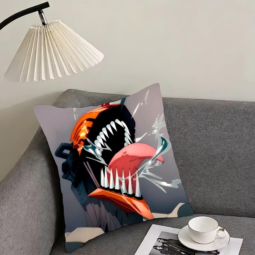

Hot comics Chainsaw Mans Pochita Cushion Cover Reversible Plush Pillow Cover – For car, sofa, bedroom, perfect as a gift. 12x12Inch