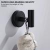 2Pcs Polished Bathroom Towel Hooks Stainless Steel Coat Robe Hook Wall Hanger with Screws Towel Rack Hang Hook for Hotel Kitchen