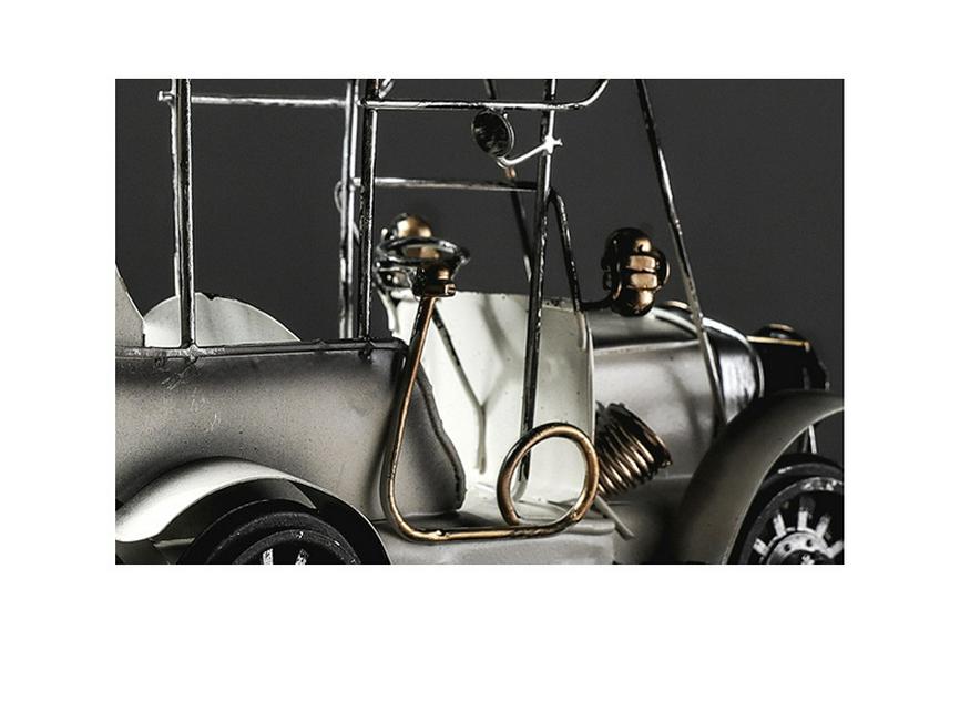 Retro Tinplate European Car Model - Creative Metal Craft Ornament