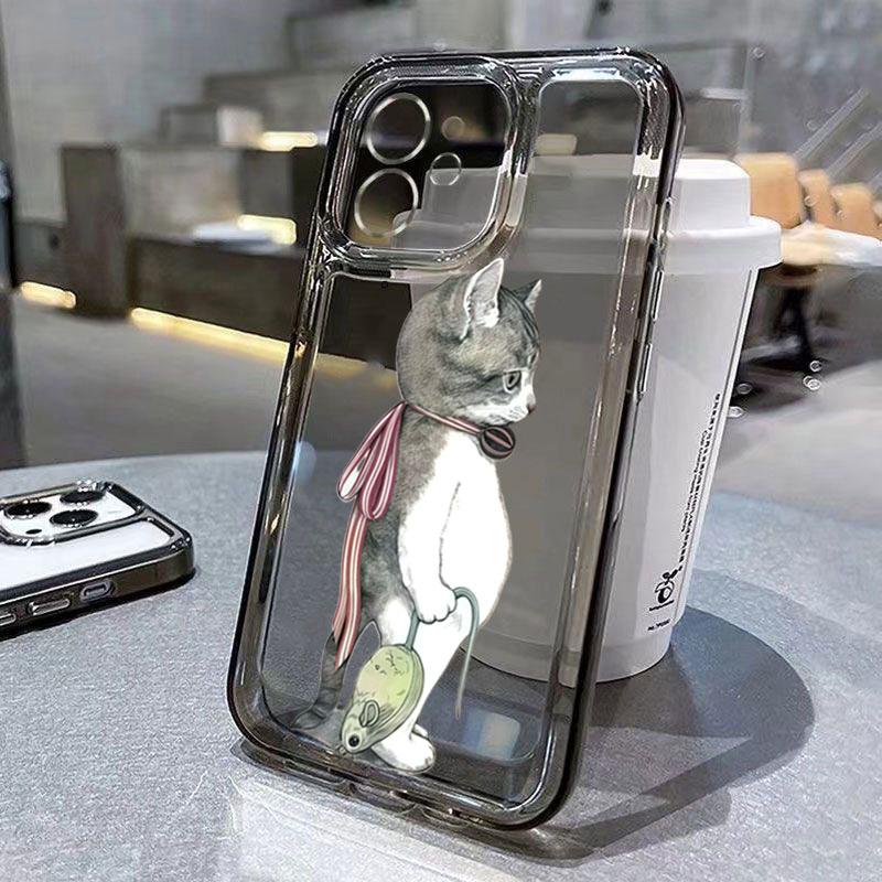 Colorful Dog Transparent Phone Case For IPhone 17 Air 16 15 14 13 Plus 12 11 Pro Max XS X XR 7 8 Plus 16E SE 2022 Cover
