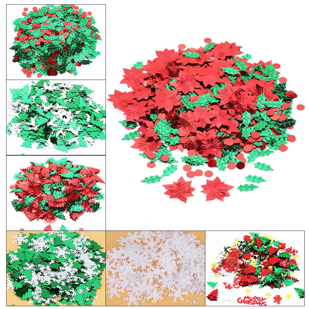 Christmas Symbolic Design Bright Confetti Party Table Decoration Set