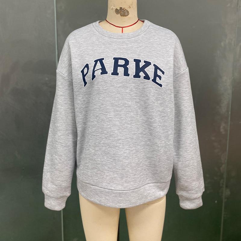 Printed Sweater Women's 2025 Autumn and Winter Round Neck Pullover Long Sleeve