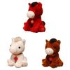 Good Luck Lucky Horse Plush Toys Cute Zodiac Pony Figurine 2026 Horse Plush Doll  Festive Decor
