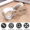 Pocket Jewelry Loupe 30x 21mm Jewelers Loop Eye Magnifying Glass Foldable Magnifier