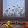 Uv Halloween Static Glueless Pvc Bat Skeleton Home Decoration Stickers Wall
