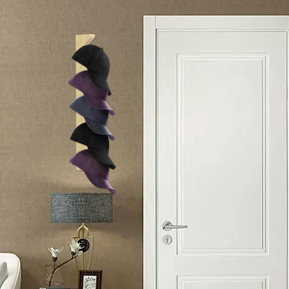 Baseball Caps Baseball Hat Holder Organizer Wall Hat Rack Convenient Wooden Hat Hanger Display