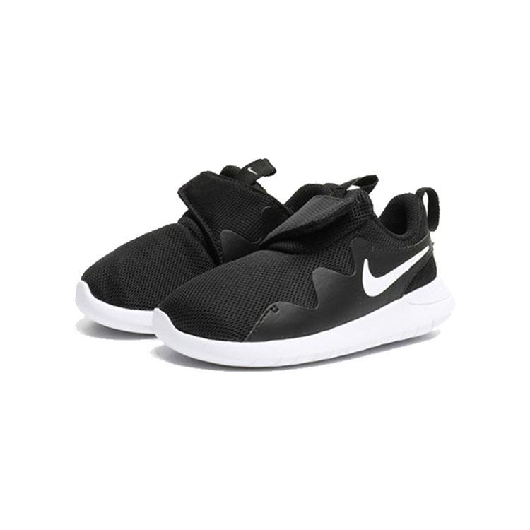 Nike Tessen Minimalist Sports Non-Slip Durable Low-Top Running Shoes Baby Sneakers Black White AH5233-003