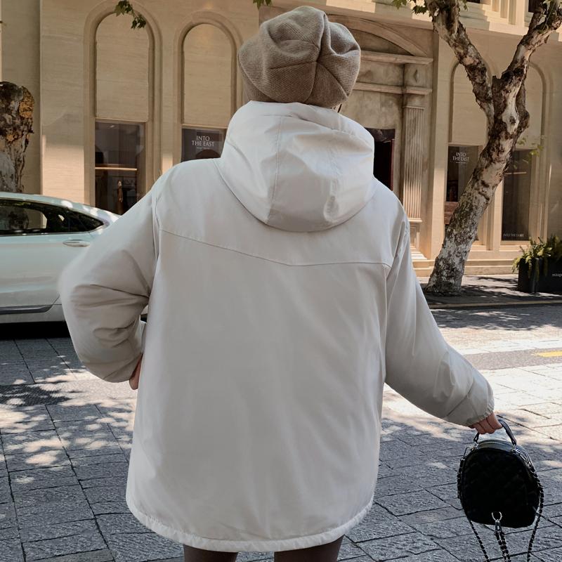 Mode Winter Damen Parkas Kapuze Dick Warm Jacken Elegant Locker Damen Mäntel