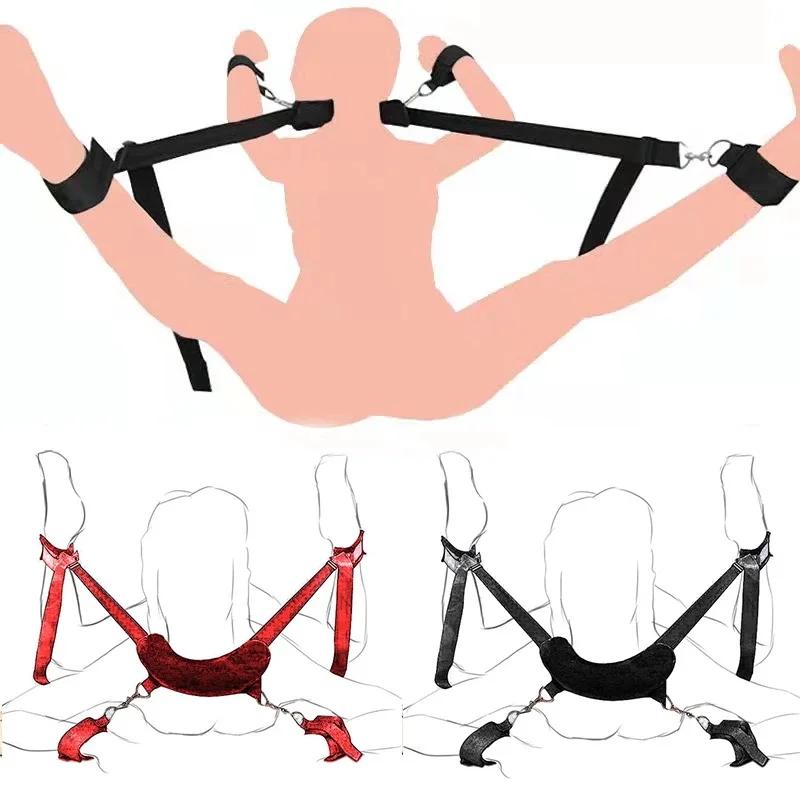 Couples  Restraints Harness Open Legs Spreader Sexy Toys For Couples No Vibrators Sex Tied Legs Adult Accessories 18+ Sextoy