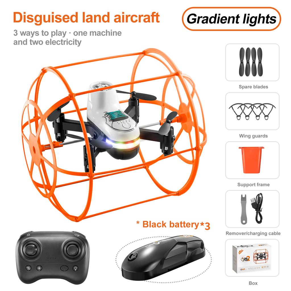 New S166 Mini Drone With Light Climb Wall Toy Remote Control Helicopter Rc Plane Dron Quadcopter RC Toys Boys Gift For Kids