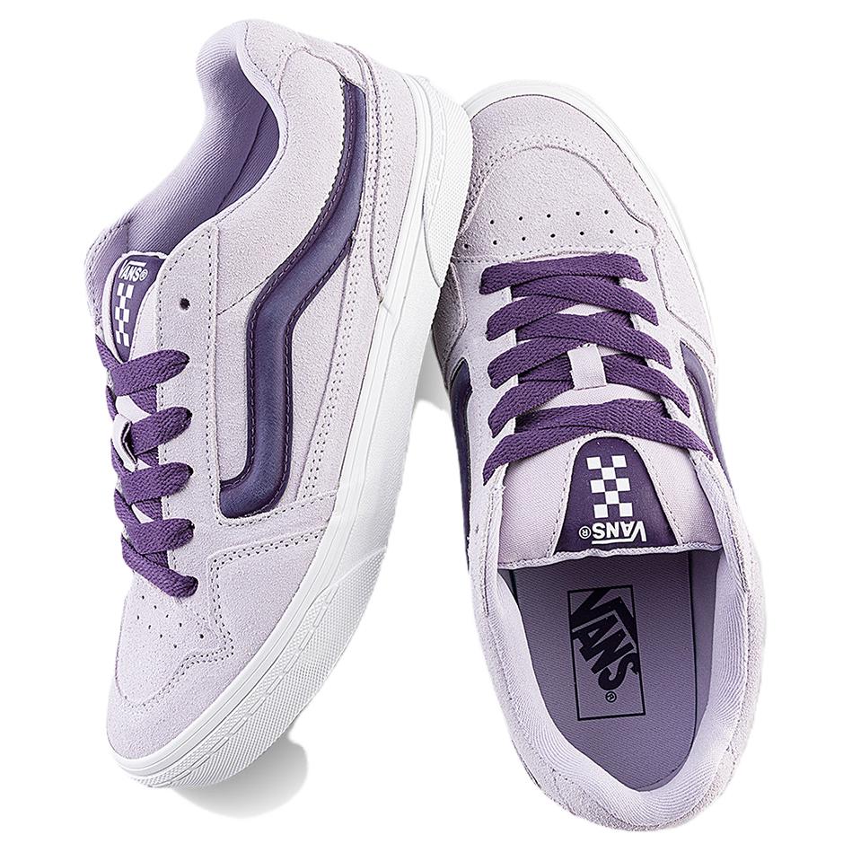 Vans Caldrone Abrasion Resistant Low Top Skateboard Shoes Women's Light Purple VN0007P9EMY