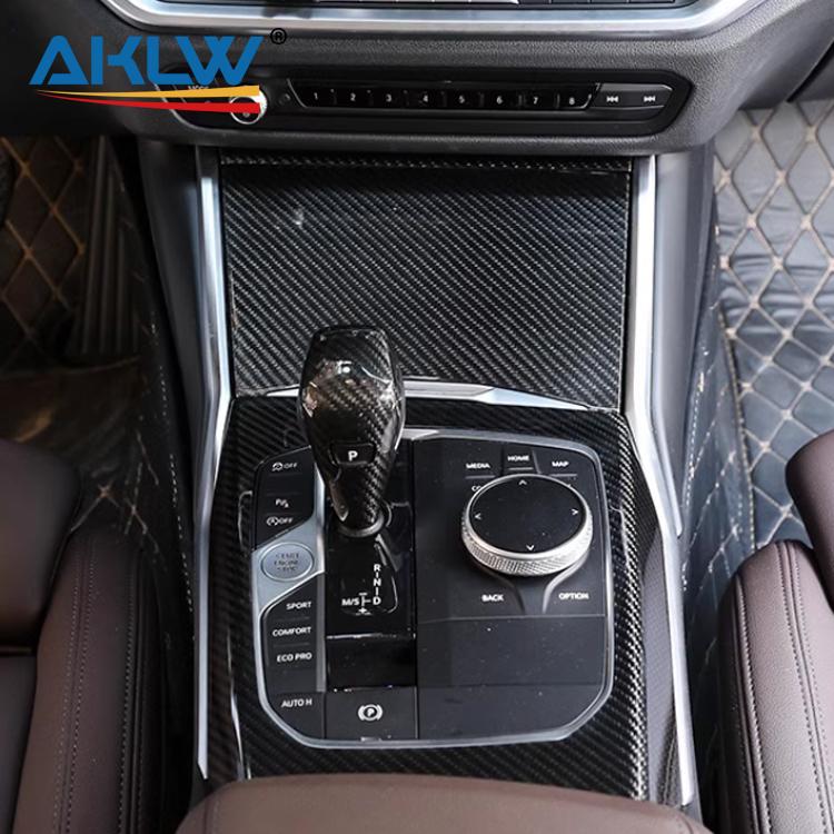 Real Carbon Fiber Center Console Shift Panel Trim Frame for BMW 3 Series G20/G28 2020-2022 Car Interior Accessories