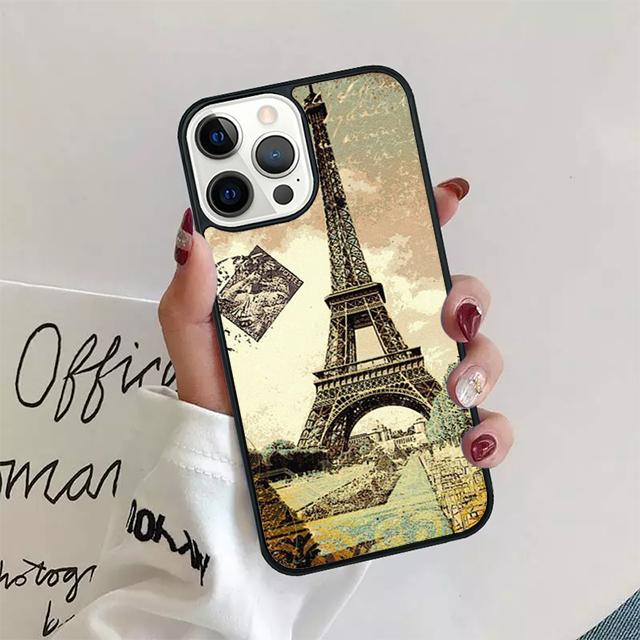 Romantic Paris Eiffel ToweR Coque Shell For iPhone 17 Air 15 16 14 13 12 Pro Max 11 Pro Max Plus Phone Case Cover